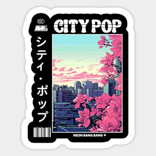 Japanese Streetwear - City Pop Vaporwave Sticker